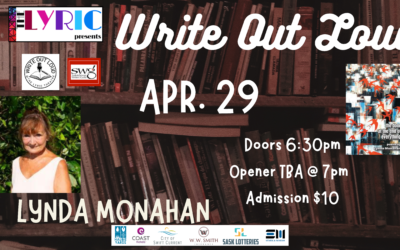 Write Out Loud with Author Lynda Monahan – Tickets at the Door    
